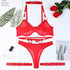 Obsession Strapped 4 Piece Sheer Lingerie Set - lingerie & underwear