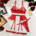 Carmen Lace Lingerie 4 Piece Set by Lingerie By Coco