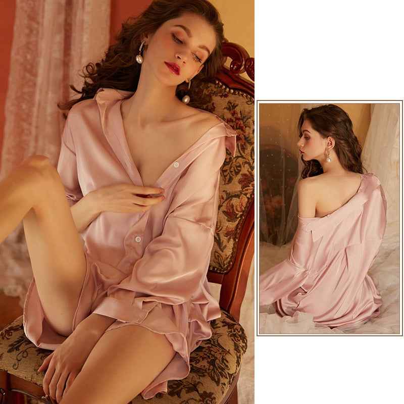Slip Into Me Satin Sleep Shirt