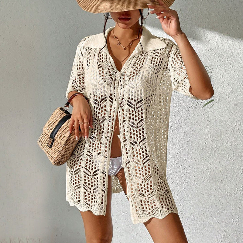 Soleil Crochet Swim Cover Up For Breezy Beach Style