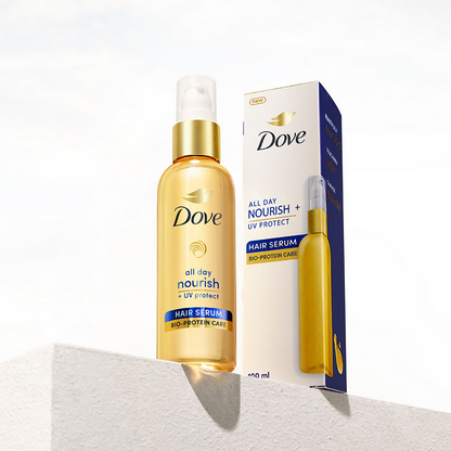 Dove All Day Nourish + UV Protect Hair Serum With Bio Protein Care