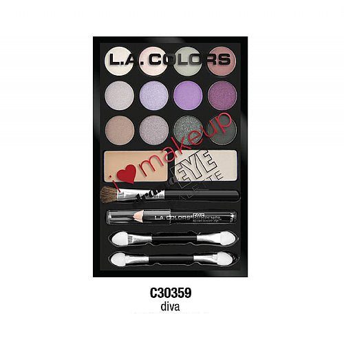 L.A. COLORS I Heart Makeup Drama Eye Palette - Diva 