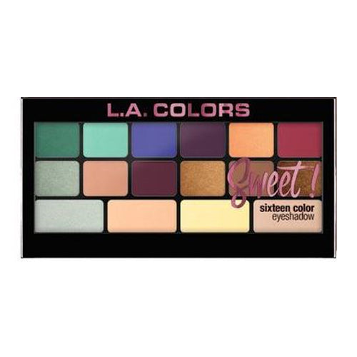L.A. Colors Sweet! 16 Color Eyeshadow Palette - Playful 