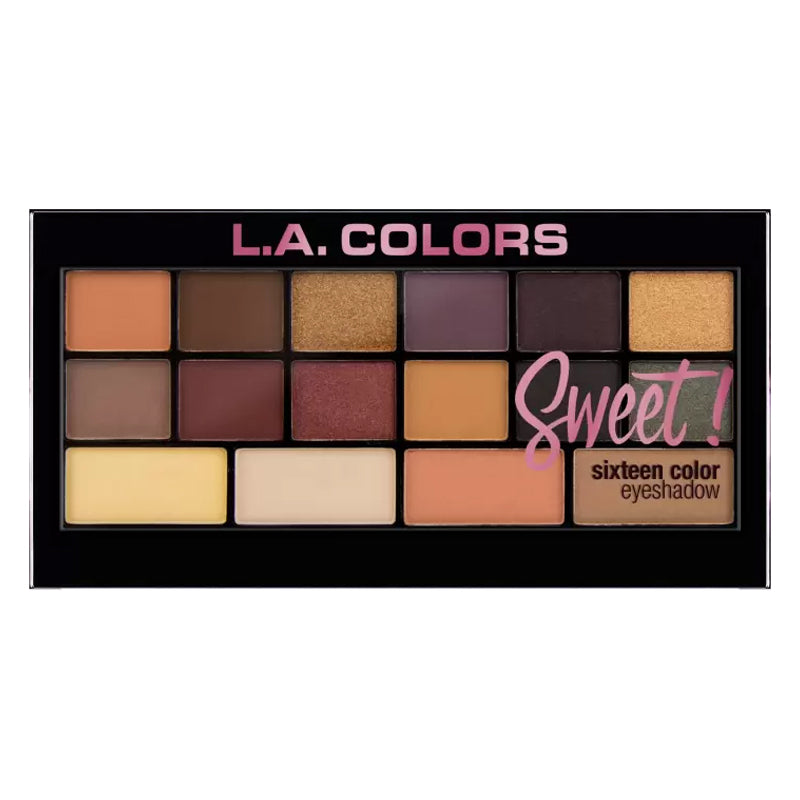 L.A. Colors Sweet! 16 Color Eyeshadow Palette - Brave 