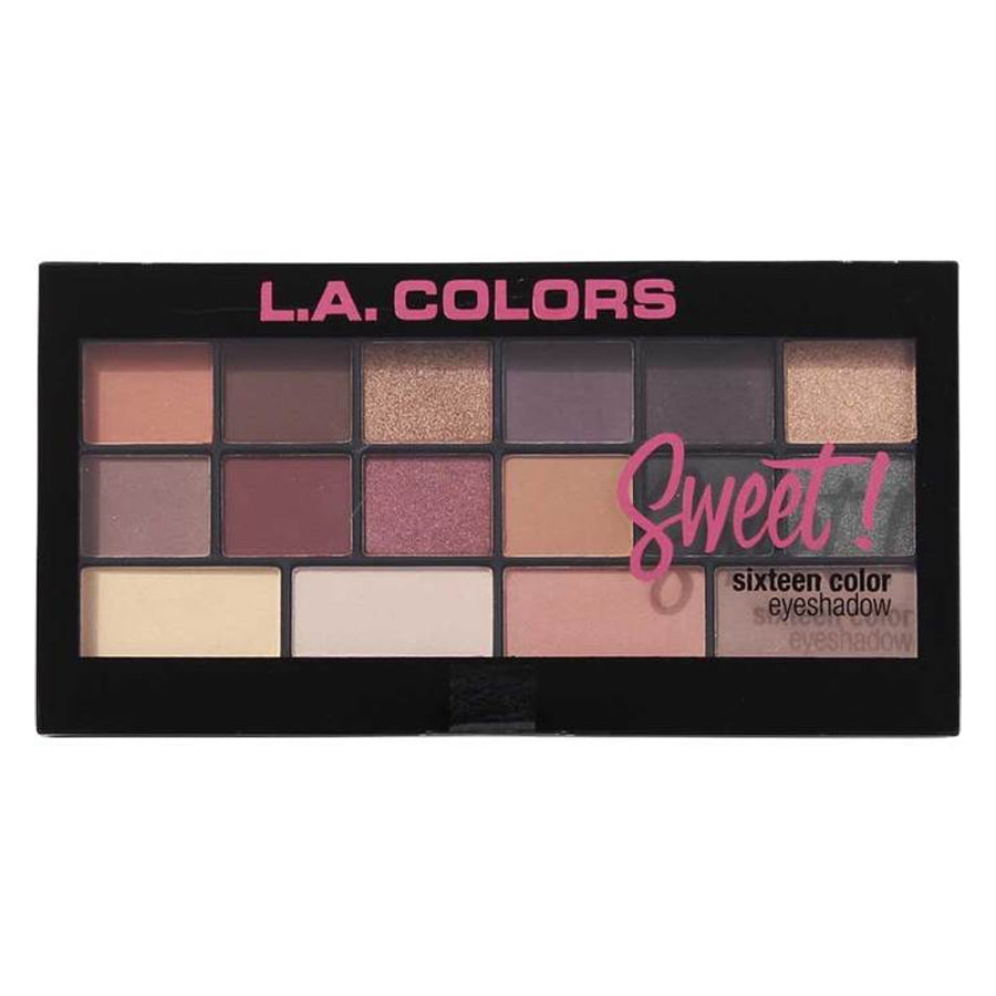 L.A. Colors Sweet! 16 Color Eyeshadow Palette - Seductive 