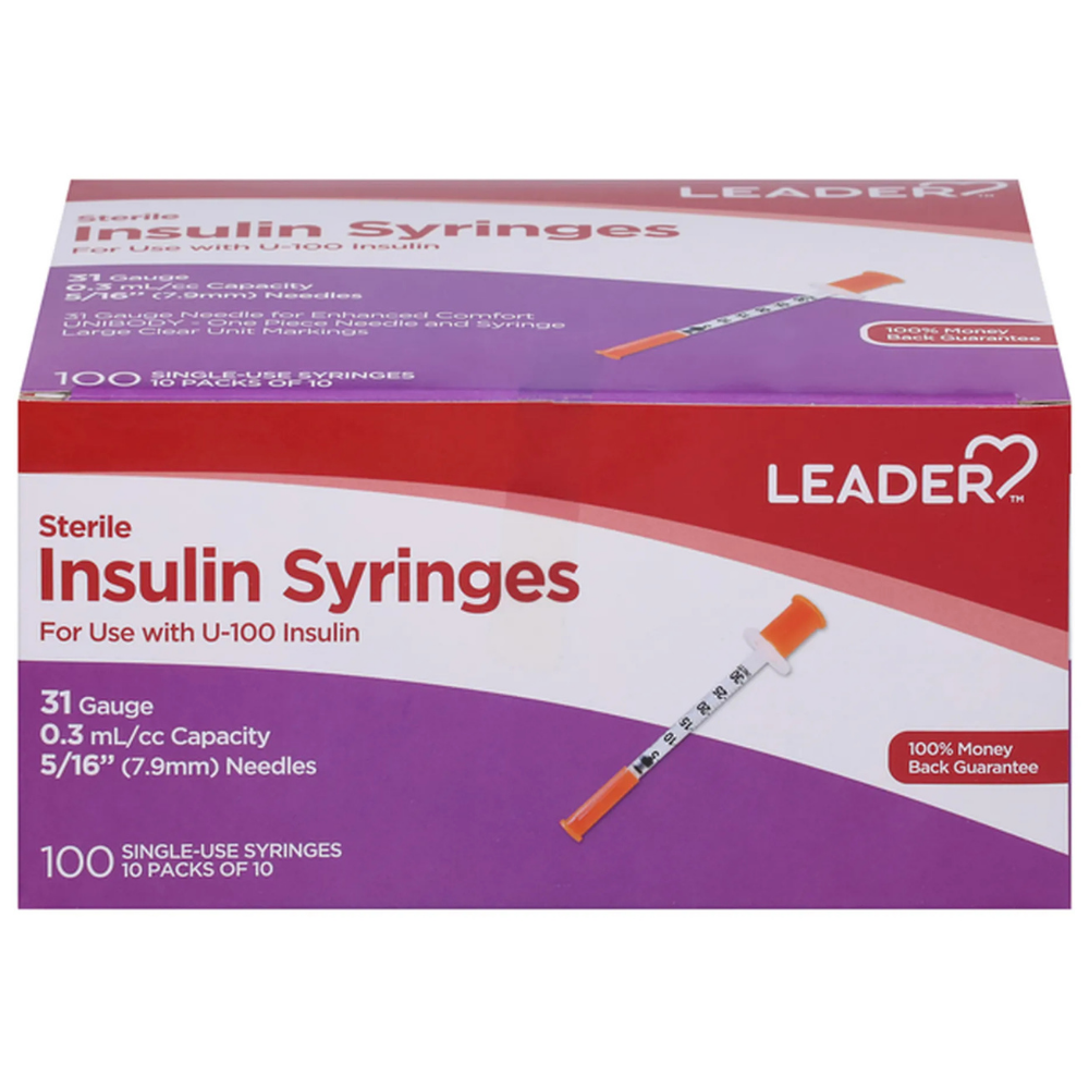 LDR Insulin Syringes 0.3 mL 30G (100 unidades) by Farmacias Savia