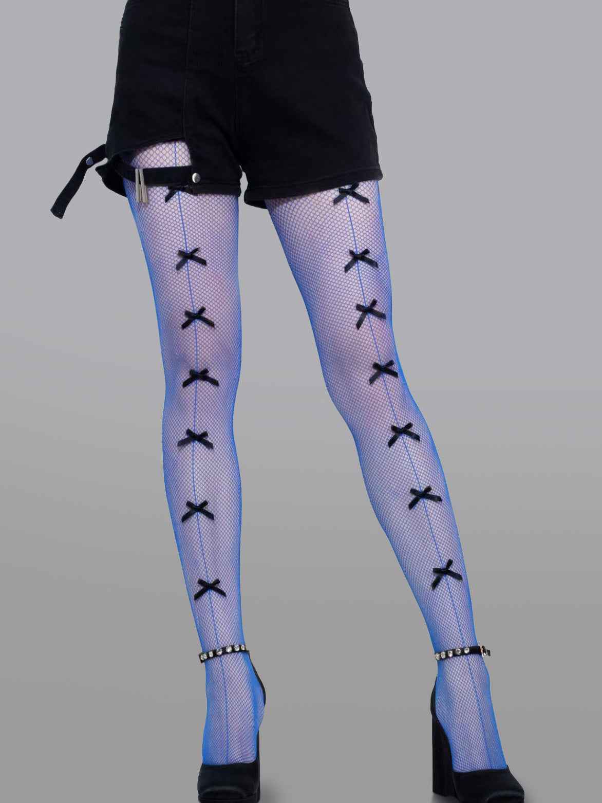 Bow Tie Fishnet Tights