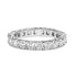 14K White Gold 2 1/3 Cttw Asscher Cut Lab Grown Diamond Eternity Band Ring (E-F Color, VS1-VS2 Clarity) - Ring Size 5.5 by Bids.com