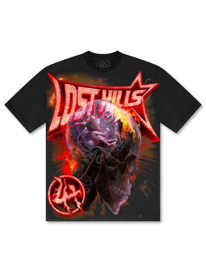 Losthills Born in Chaos Tee - Black by Denim Exchange