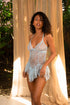 Sheer Lace Ruffle Babydoll Lingerie by Rave Fix