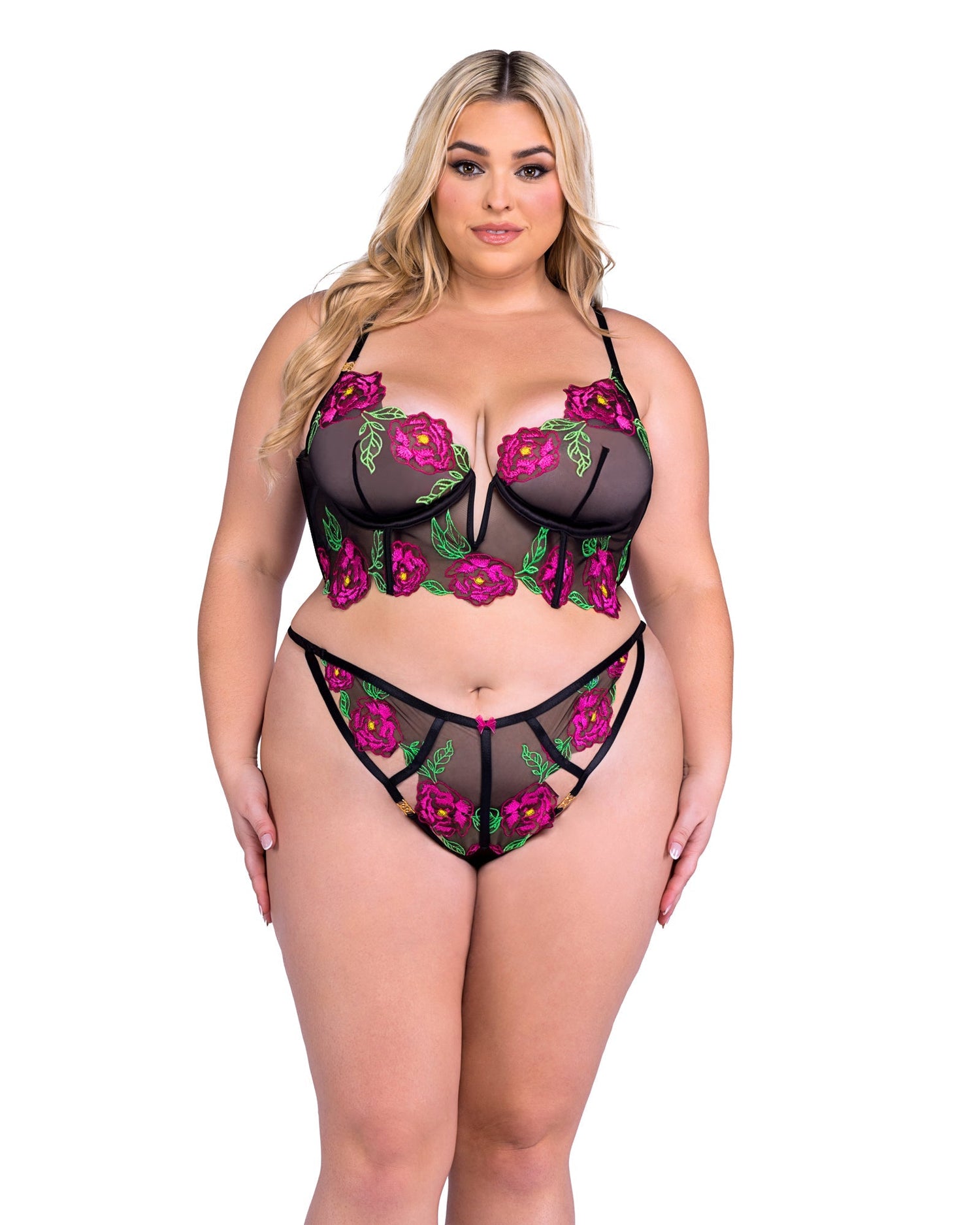 Peony Paradise 2-Piece Bra Set by Rave Fix