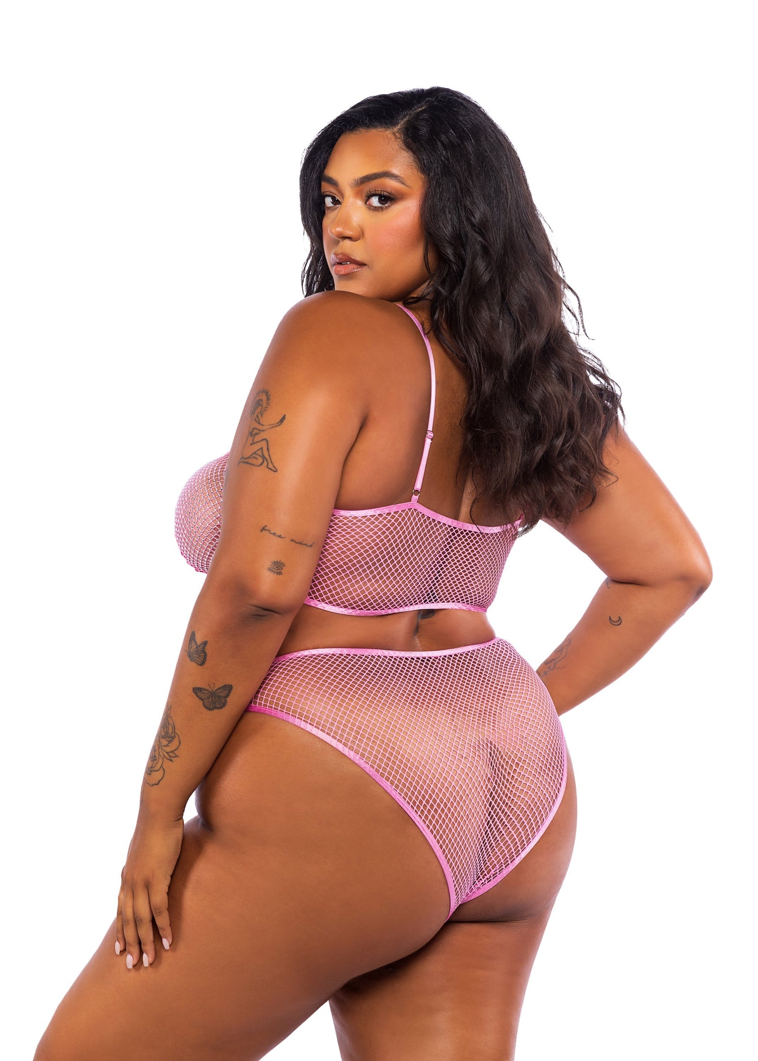 Think Pink Rhinestone Tube 2-Piece Short Set 