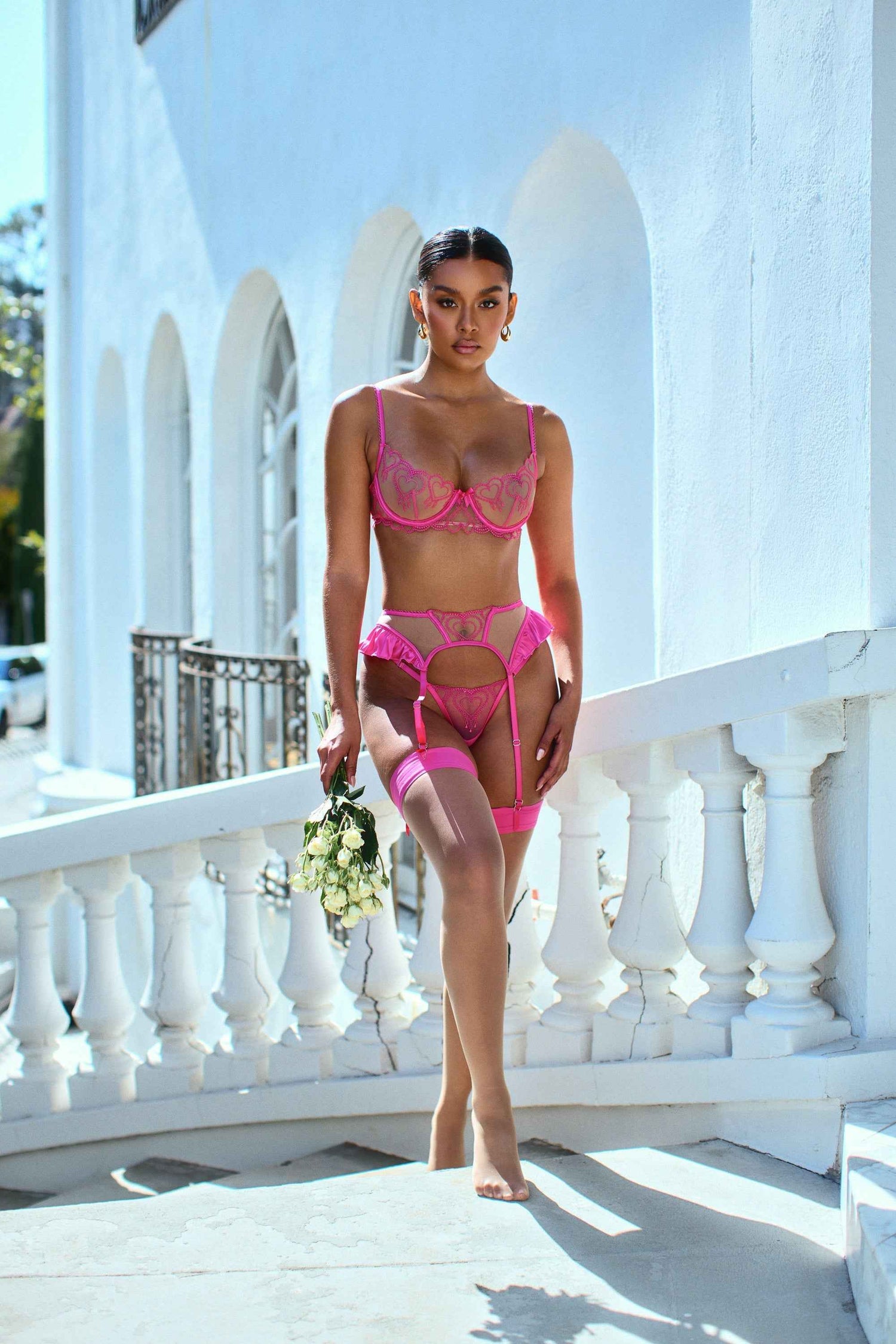 Queen Of Hearts 3-Piece Garter Set