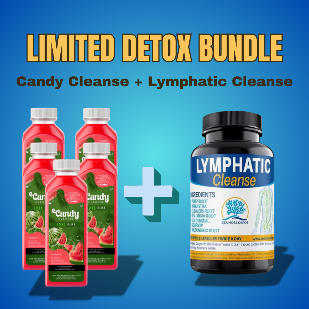 LIMITED DETOX BUNDLE: Candy Cleanse + Lymphatic Cleanse — Full Body Reset Duo by Seamoss depot