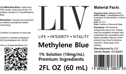 Methylene Blue 1% - USP (Pharmaceutical) Grade - 60ml