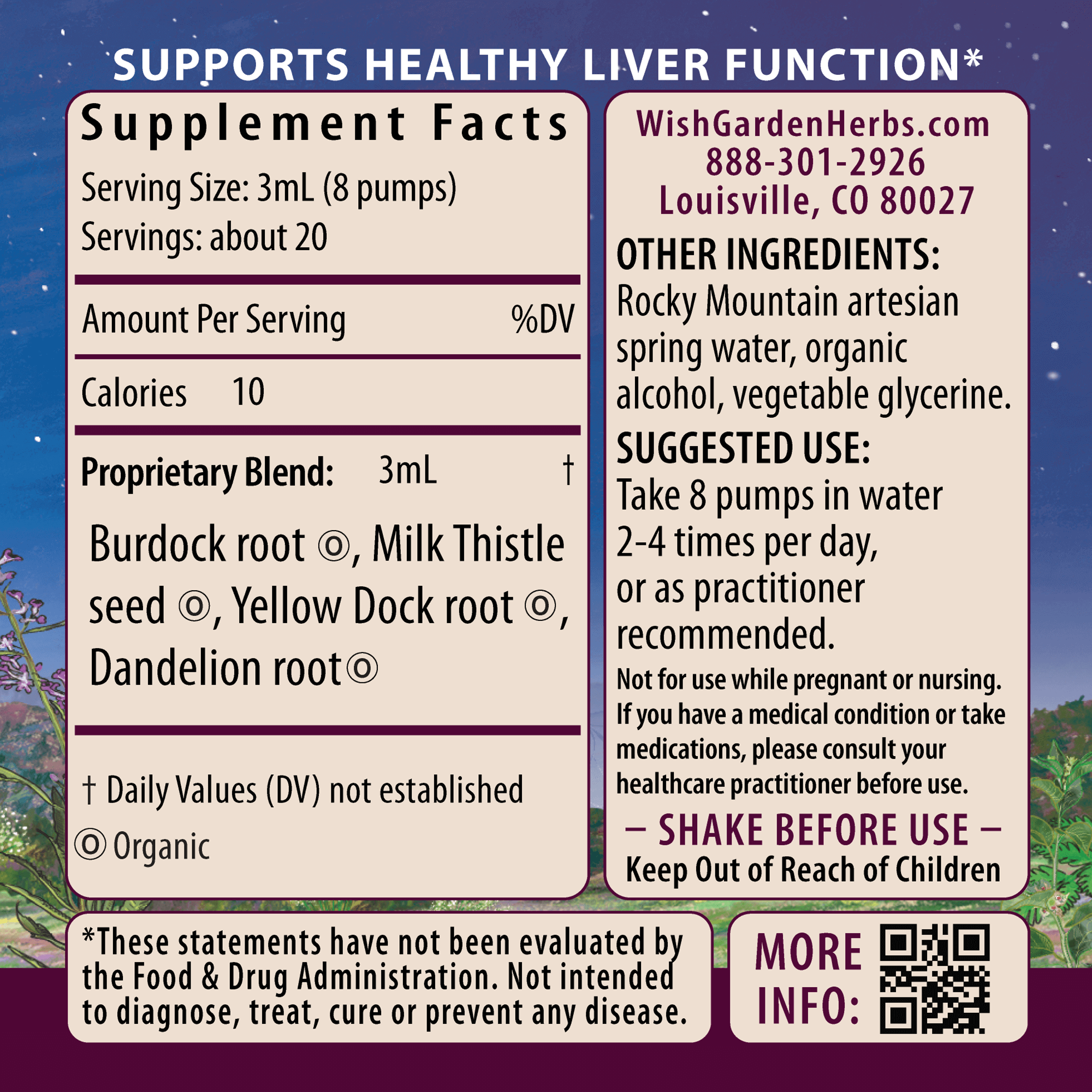 Liver Strength Daily Support by WishGarden Herbs