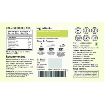 Teacurry Jasmine Green Tea Bags