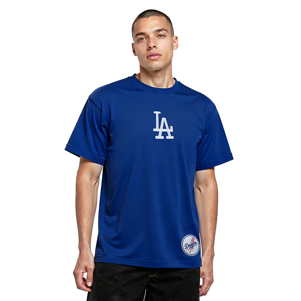 Pro Standard La Dodgers Wingspan Drop Shoulder Tee - Dark Blue by Denim Exchange