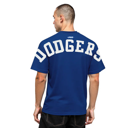 Pro Standard La Dodgers Wingspan Drop Shoulder Tee - Dark Blue by Denim Exchange