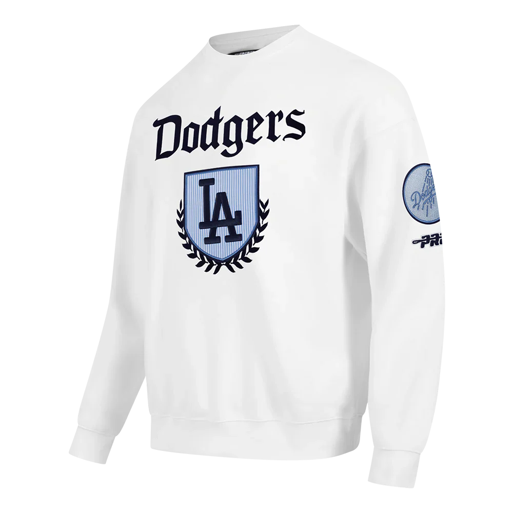 Pro Standard LA Dodgers Country Club Crewneck - White by Denim Exchange
