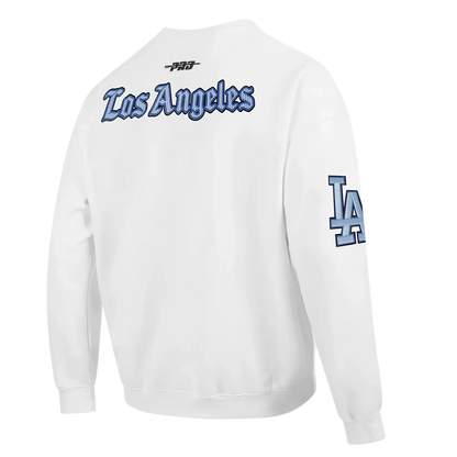 Pro Standard LA Dodgers Country Club Crewneck - White by Denim Exchange