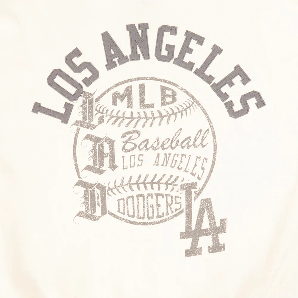 Pro Standard La Dodgers Street Team Long Sleeve - Eggshell by Denim Exchange