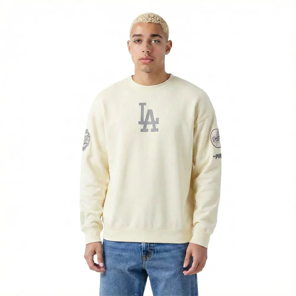 Pro Standard La Dodgers Street Team Long Sleeve - Eggshell by Denim Exchange