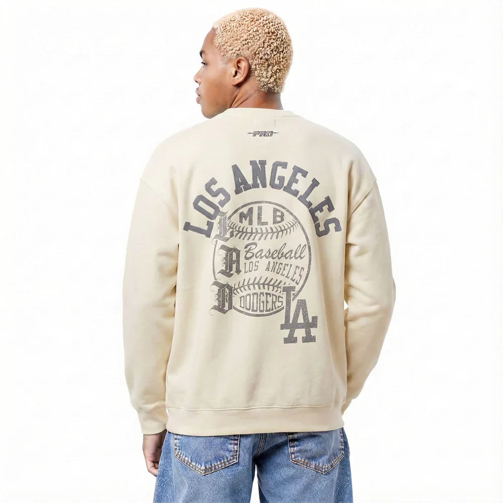 Pro Standard La Dodgers Street Team Long Sleeve - Eggshell by Denim Exchange