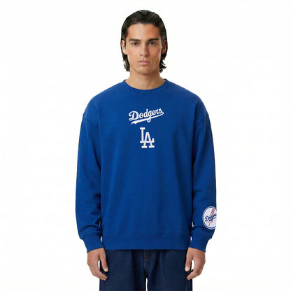 Pro Standard LA Dodgers Wingspan Drop Shoulder Crewneck - Dark Blue by Denim Exchange