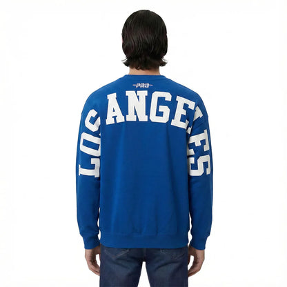 Pro Standard LA Dodgers Wingspan Drop Shoulder Crewneck - Dark Blue by Denim Exchange