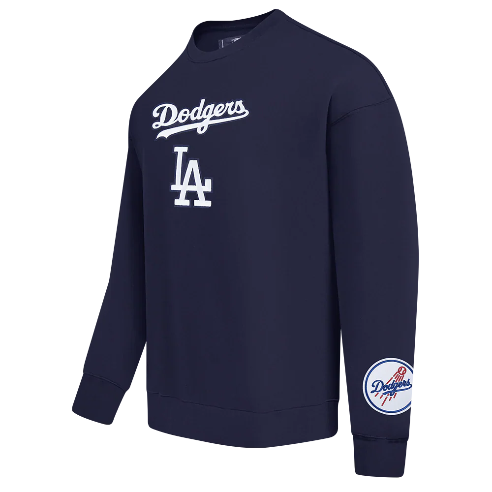 Pro Standard LA Dodgers Wingspan Drop Shoulder Crewneck - Midnight Navy by Denim Exchange