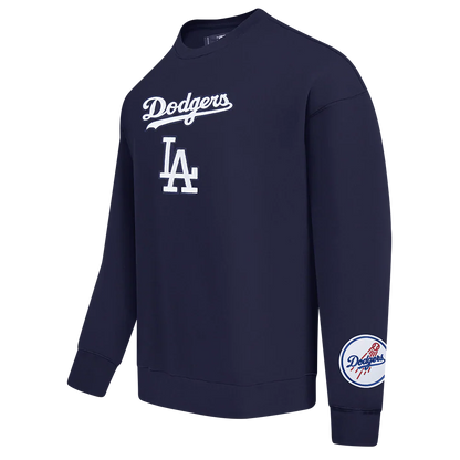 Pro Standard LA Dodgers Wingspan Drop Shoulder Crewneck - Midnight Navy by Denim Exchange