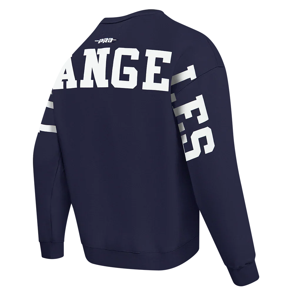 Pro Standard LA Dodgers Wingspan Drop Shoulder Crewneck - Midnight Navy by Denim Exchange