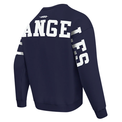 Pro Standard LA Dodgers Wingspan Drop Shoulder Crewneck - Midnight Navy by Denim Exchange