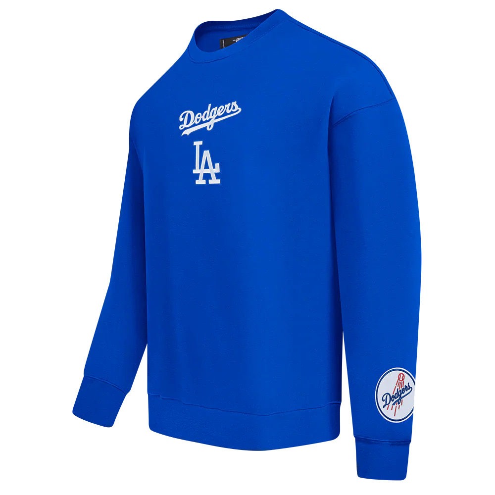 Pro Standard LA Dodgers Wingspan Drop Shoulder Crewneck - Royal Blue by Denim Exchange