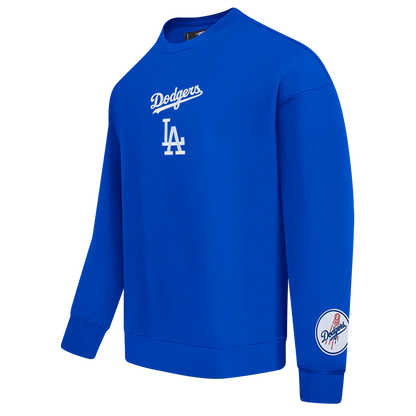 Pro Standard LA Dodgers Wingspan Drop Shoulder Crewneck - Royal Blue by Denim Exchange