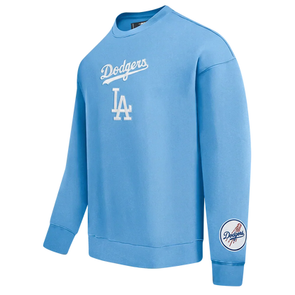 Pro Standard LA Dodgers Wingspan Drop Shoulder Crewneck - University Blue by Denim Exchange