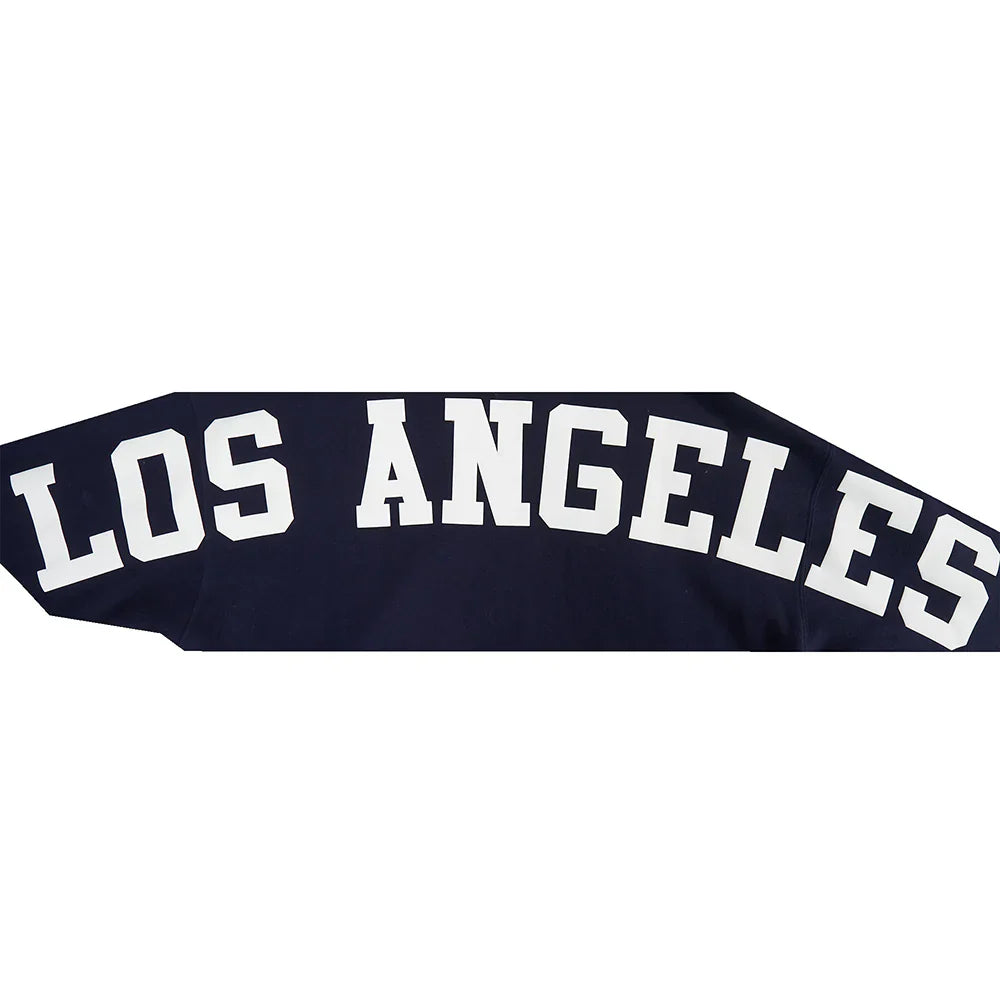 Pro Standard La Dodgers Wingspan Drop Shoulder Hoodie - Midnight Navy by Denim Exchange