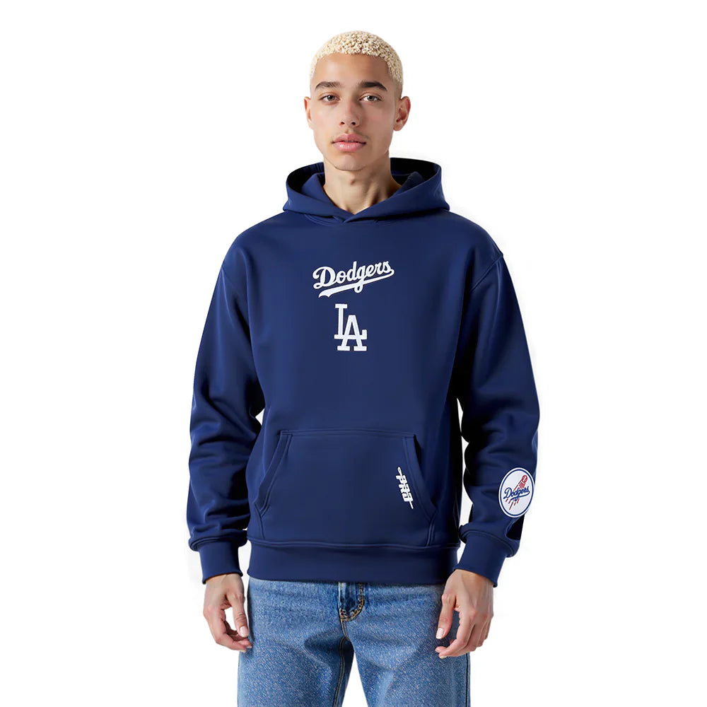 Pro Standard La Dodgers Wingspan Drop Shoulder Hoodie - Midnight Navy by Denim Exchange