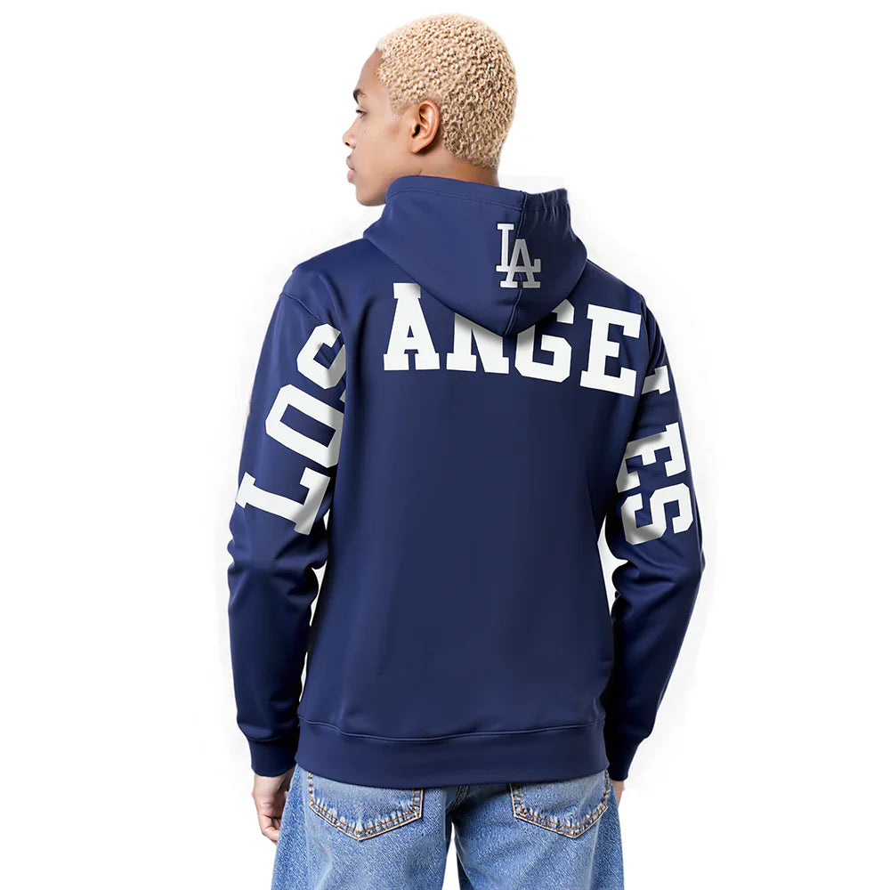 Pro Standard La Dodgers Wingspan Drop Shoulder Hoodie - Midnight Navy by Denim Exchange