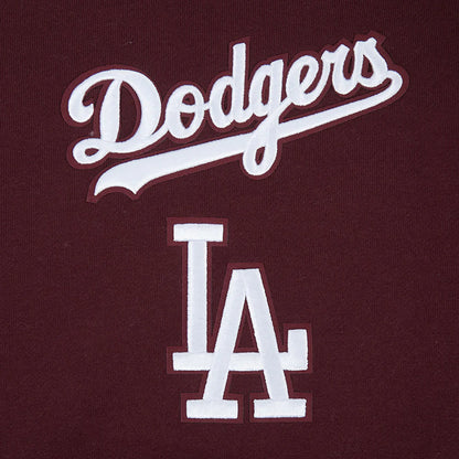 Pro Standard La Dodgers Wingspan Drop Shoulder Hoodie - Wine by Denim Exchange