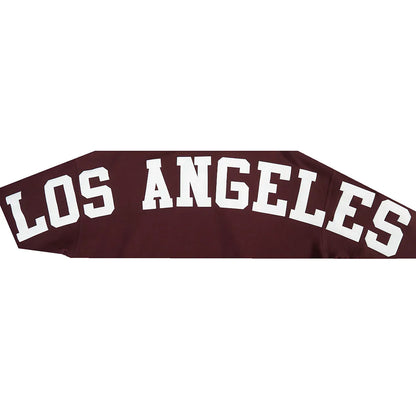 Pro Standard La Dodgers Wingspan Drop Shoulder Hoodie - Wine by Denim Exchange