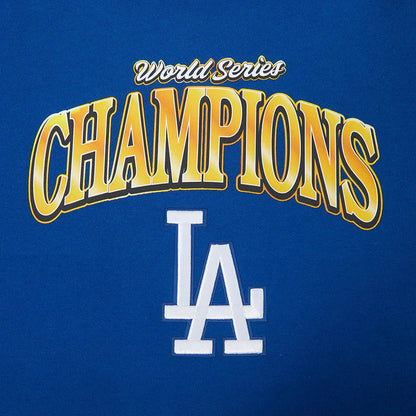 Pro Standard LA Dodgers World Series Fleece Hoodie - Royal Blue by Denim Exchange