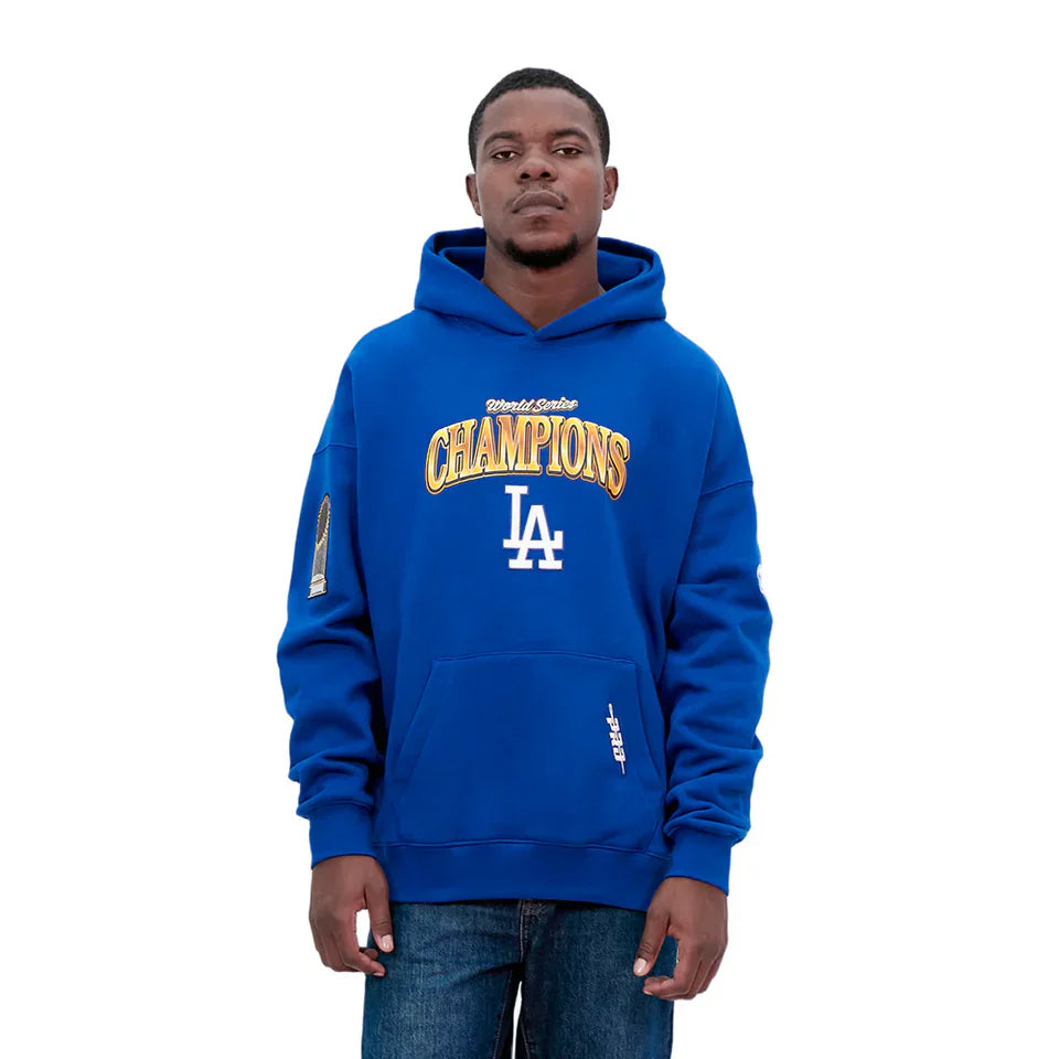 Pro Standard LA Dodgers World Series Fleece Hoodie - Royal Blue by Denim Exchange