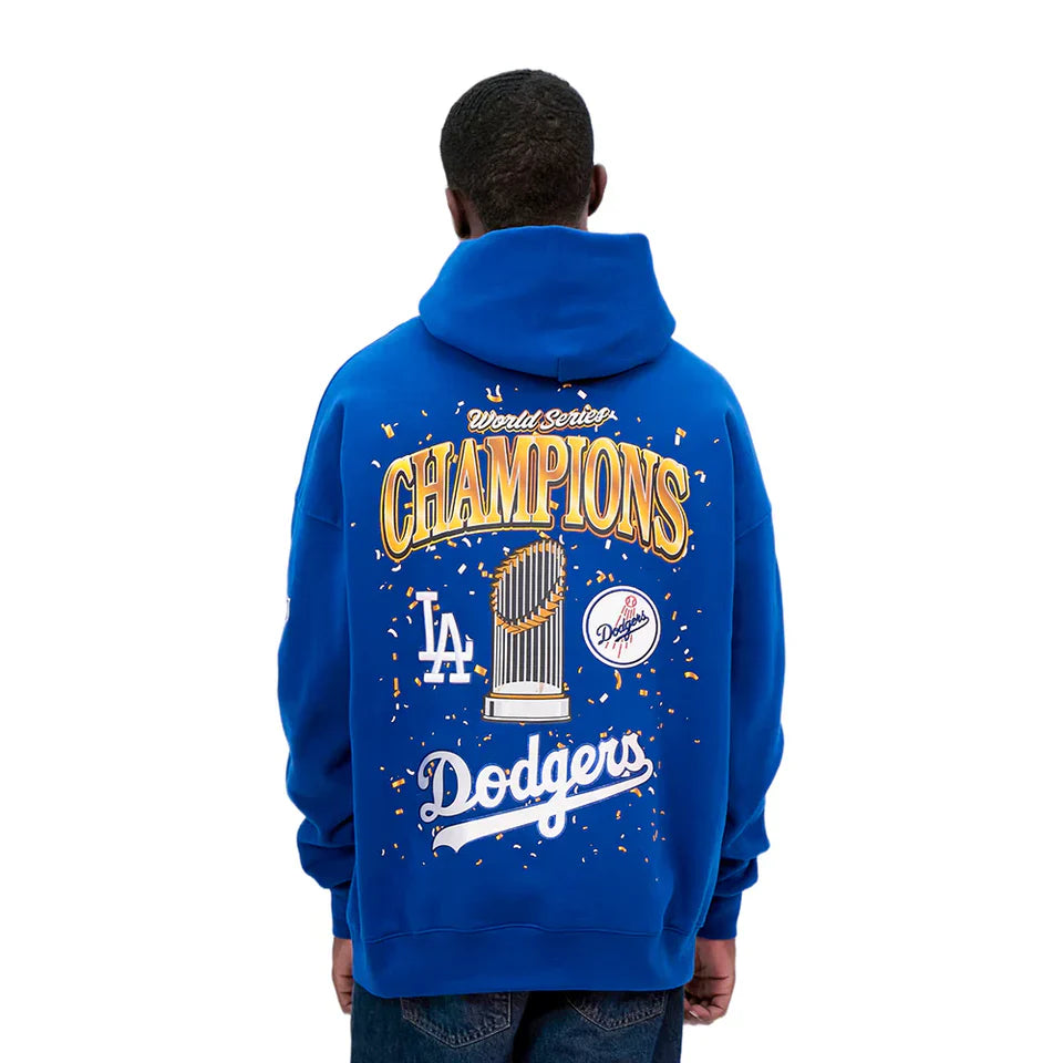 Pro Standard LA Dodgers World Series Fleece Hoodie - Royal Blue by Denim Exchange
