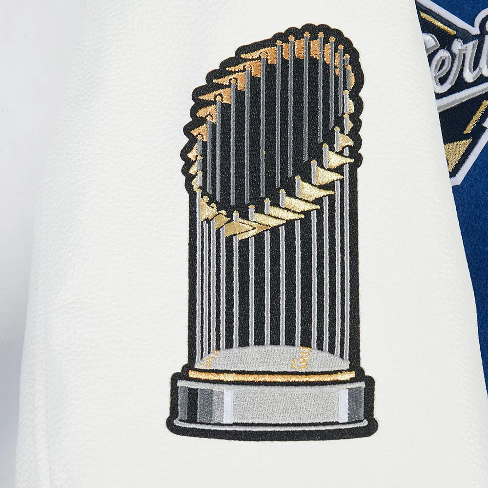 Pro Standard LA Dodgers World Series Wool Varsity Jacket - Royal Blue by Denim Exchange