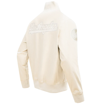 Pro Standard Los Angeles Dodgers Neutral Twill Jacket - Eggshell by Denim Exchange