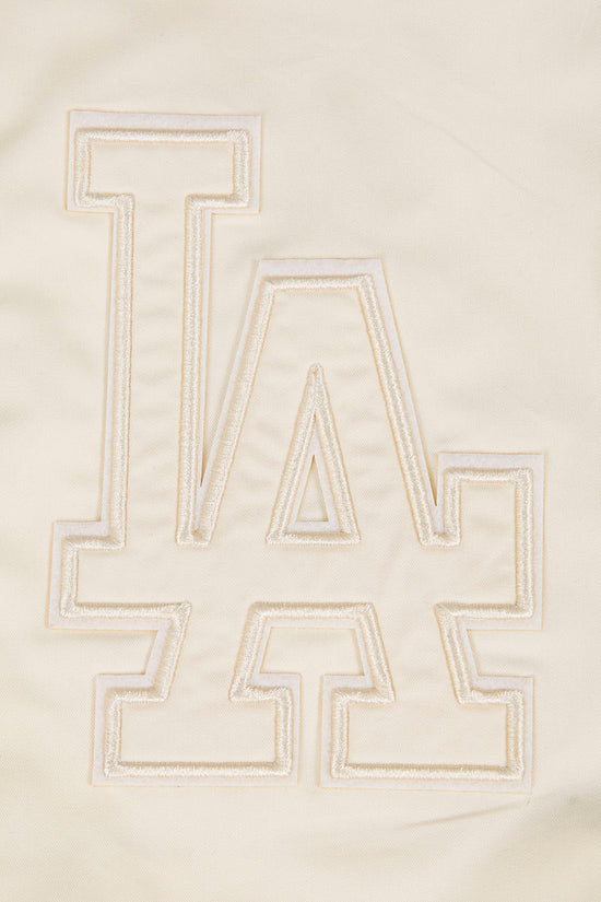 Pro Standard Los Angeles Dodgers Neutral Twill Jacket - Eggshell by Denim Exchange