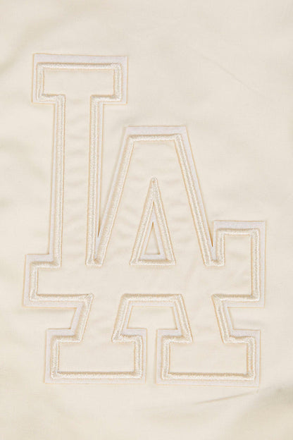 Pro Standard Los Angeles Dodgers Neutral Twill Jacket - Eggshell by Denim Exchange