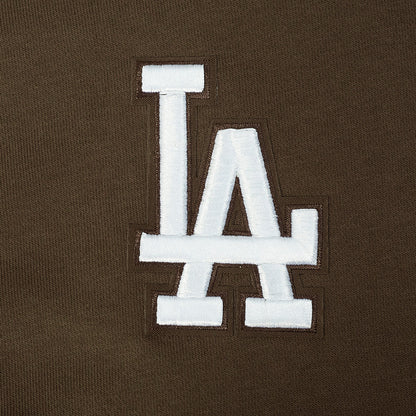 Pro Standard Womens LA Dodgers Cropped Wingspan Crewneck - Brown by Denim Exchange